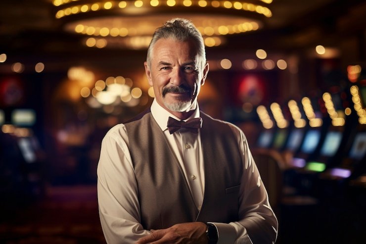Live dealer blackjack table with multi-camera feed