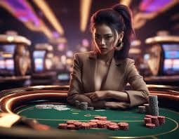 Live roulette dealer and wheel at klik313 studio